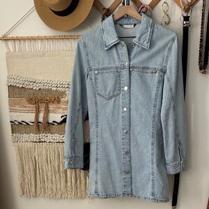 EUC ZARA DENIM MINI DRESS